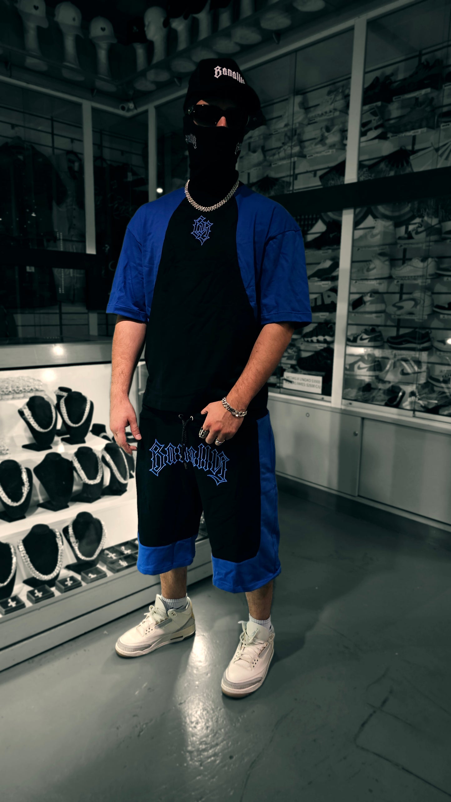 Conjunto BANALLY Combinado - Azul y Negro