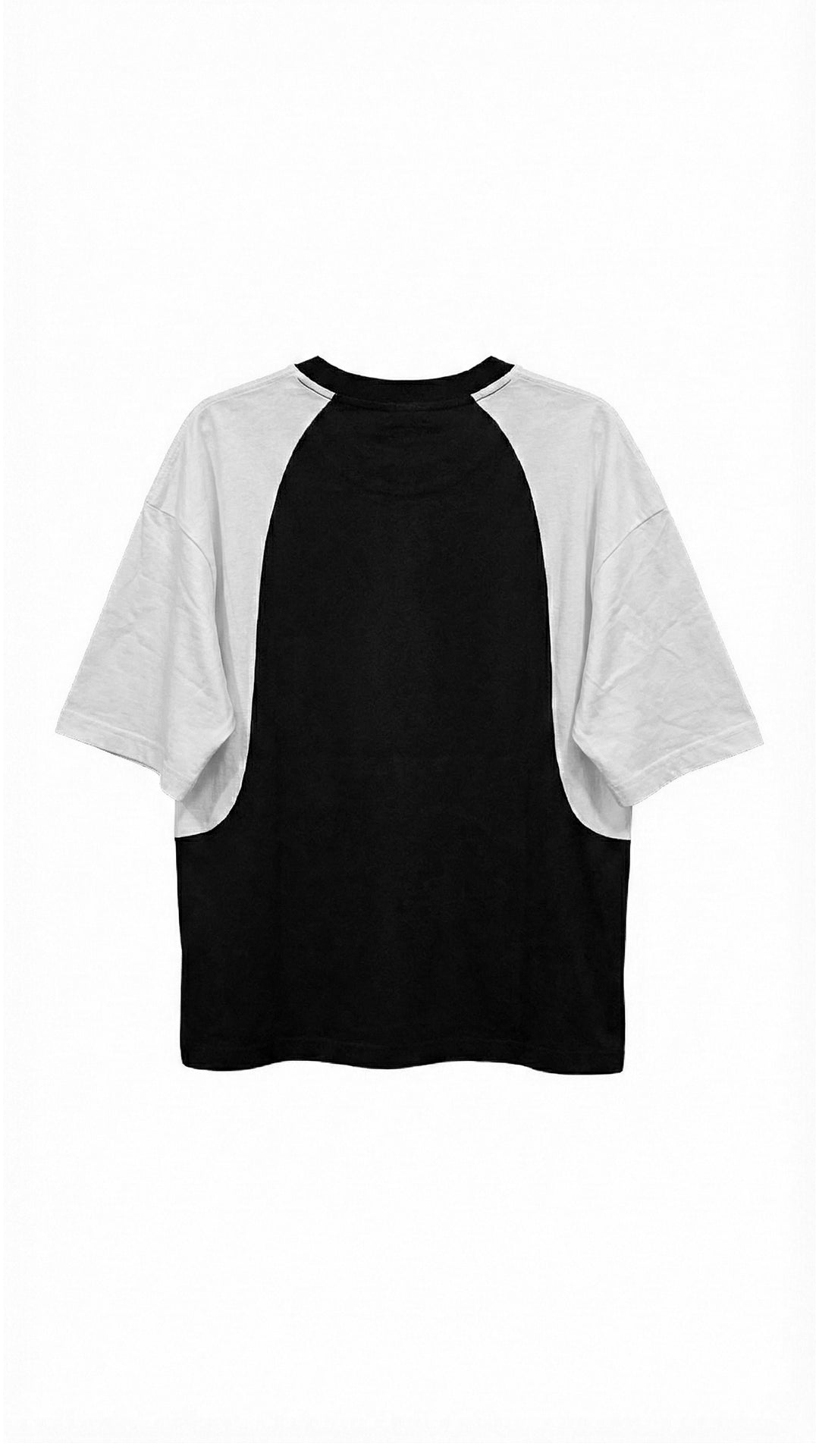 Remera BANALLY Combinada - Blanco y Negro