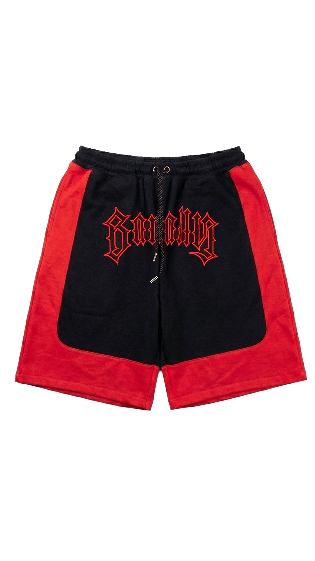 Short BANALLY Combinado - Rojo y Negro
